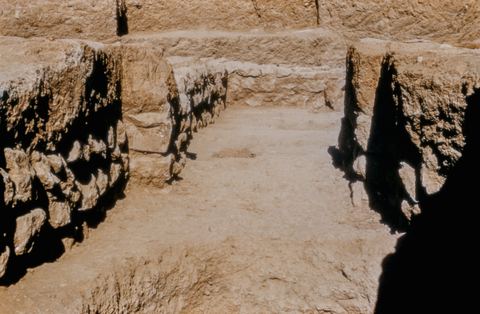 House of the Tiles, Lerna: the south corridor from the east.