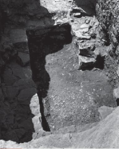 Lerna excavation: one of the two shaft graves of Lerna.