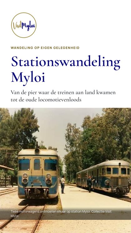 Omslag van de gids Stationswandeling Myloi